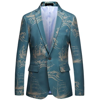 New Youth Men Long Sleeve Suit Jackets Size S-6XL Slim Elegant Men's Flower Jacket High Street Style
New Youth Men Long Sleeve Suit Jackets Size S-6XL Slim Elegant Men's Flower Jacket High Street Style