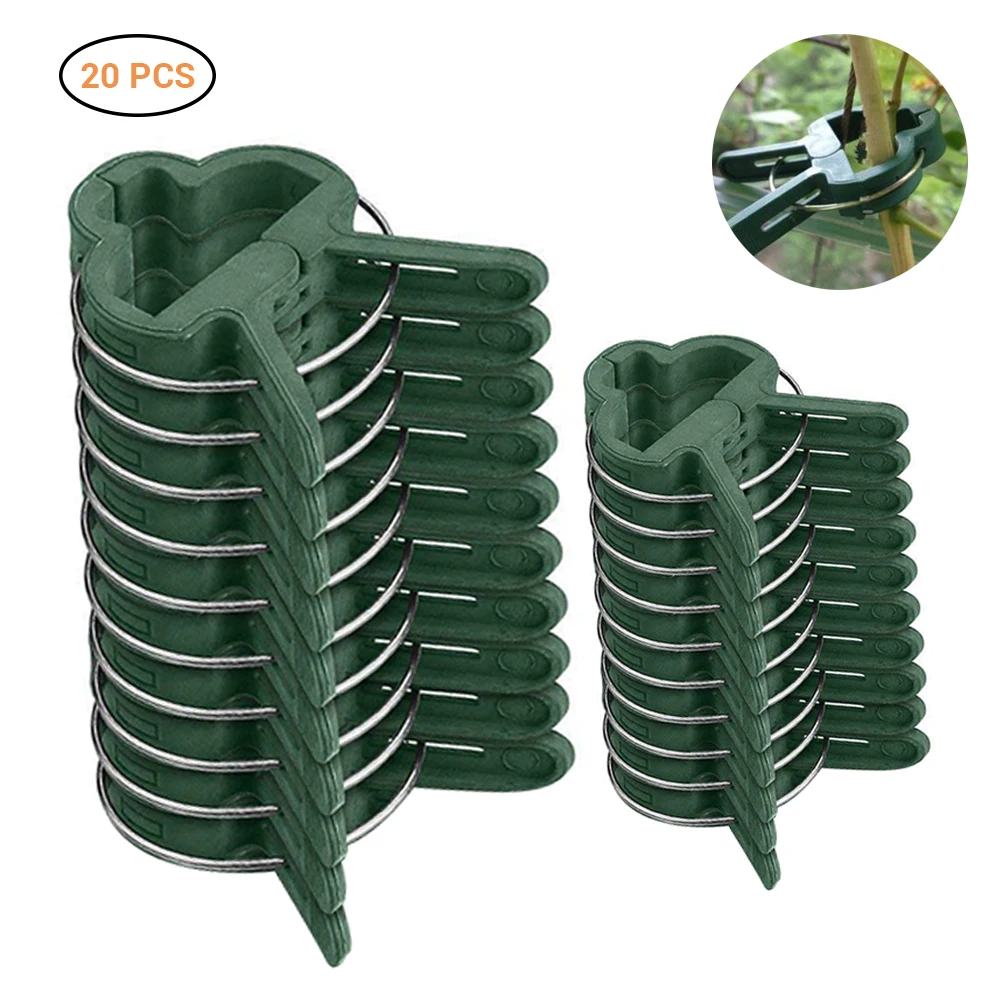 20Pcs Fastener Greenhouse Bracket Pole Fixed Clamp Plants Flower Seedling Stem Support Plant Grafting Stakes Connector Clip
20Pcs Fastener Greenhouse Bracket Pole Fixed Clamp Plants Flower Seedling Stem Support Plant Grafting Stakes Connector Clip