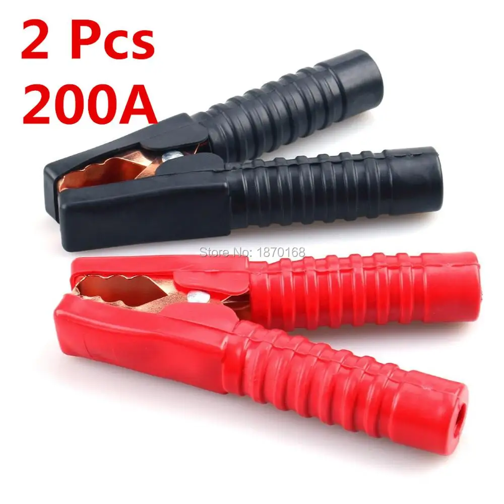 200A Insulated Car Auto Truck Battery Alligator Clamp Miniature Electrical Crocodile Test Clips Red Black x 2 Pcs / Lots
200A Insulated Car Auto Truck Battery Alligator Clamp Miniature Electrical Crocodile Test Clips Red Black x 2 Pcs / Lots