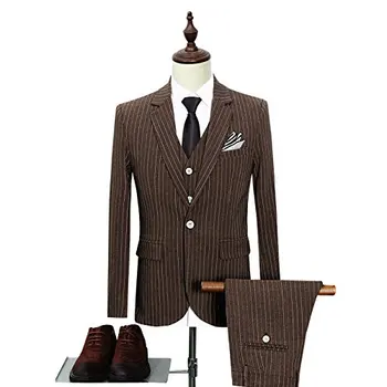 ( Jackets + Vest + Pants )New Men's Suit Men Fashion Boutique Striped Business Casual Suit Three-piece Groom Wedding Suit Men
( Jackets + Vest + Pants )New Men's Suit Men Fashion Boutique Striped Business Casual Suit Three-piece Groom Wedding Suit Men