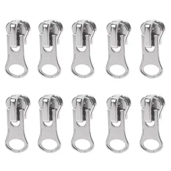 10Pcs/Set 11mm Universal Metal Glitter Steel Color DIY Fix Zipper Puller Repair Kit Replacement Slider Sewing Tailor Tools For B 
10Pcs/Set 11mm Universal Metal Glitter Steel Color DIY Fix Zipper Puller Repair Kit Replacement Slider Sewing Tailor Tools For B