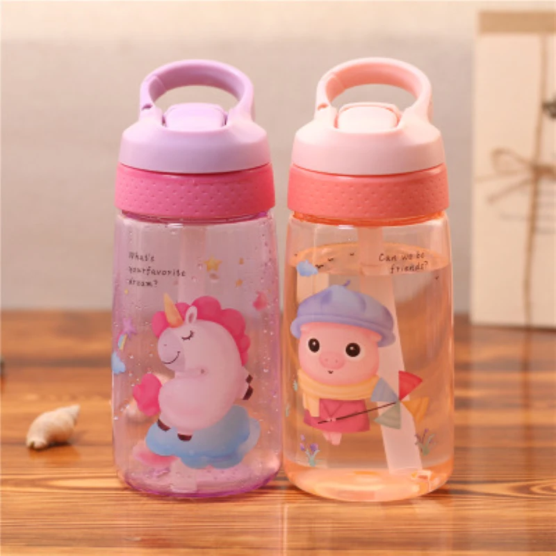 500ml Cartoon Plastic Water Bottle With Straw Sippy Cup Leak Proof Outdoor Portable BPA Free Drinking Bottle For Kids Gifts
500ml Cartoon Plastic Water Bottle With Straw Sippy Cup Leak Proof Outdoor Portable BPA Free Drinking Bottle For Kids Gifts