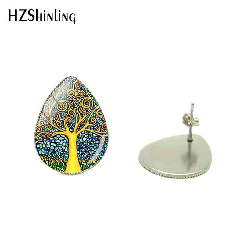 Colorful Tree Beautiful Life of Tree Tear Drop Shaped Printed Patterns Glass Gem Jewelry Earrings Tear Drop Jewelry Earrings
Colorful Tree Beautiful Life of Tree Tear Drop Shaped Printed Patterns Glass Gem Jewelry Earrings Tear Drop Jewelry Earrings