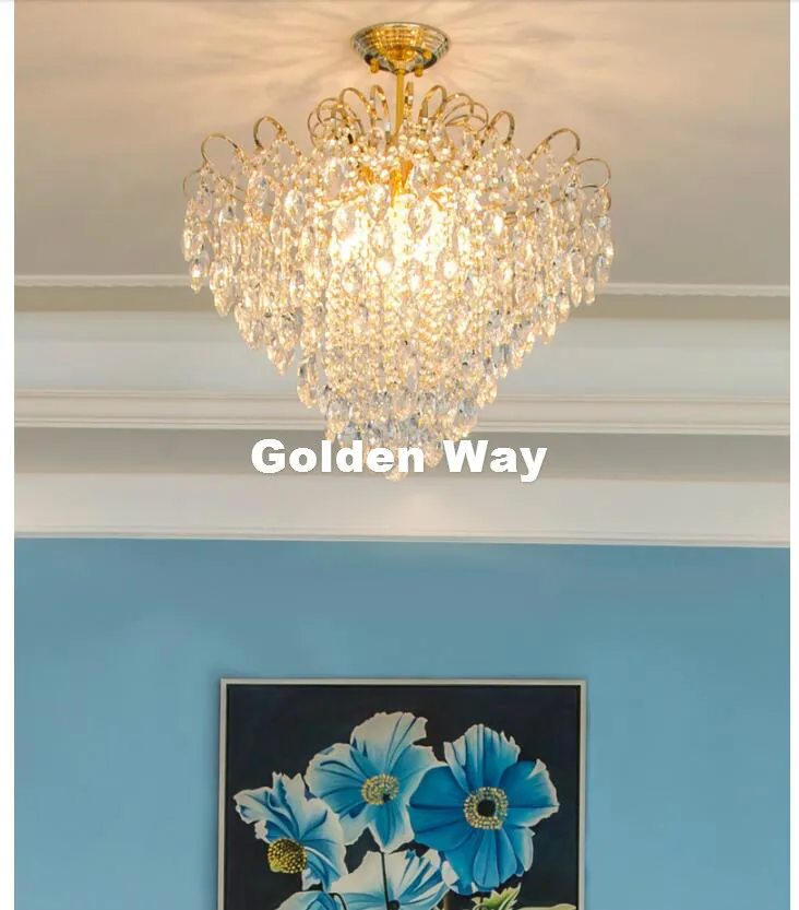 European Modern Golden Crystal Chandelier LightingTop Luxury E14 LED Chandelier Lighting Factory Direct Selling Free Shipping
European Modern Golden Crystal Chandelier LightingTop Luxury E14 LED Chandelier Lighting Factory Direct Selling Free Shipping