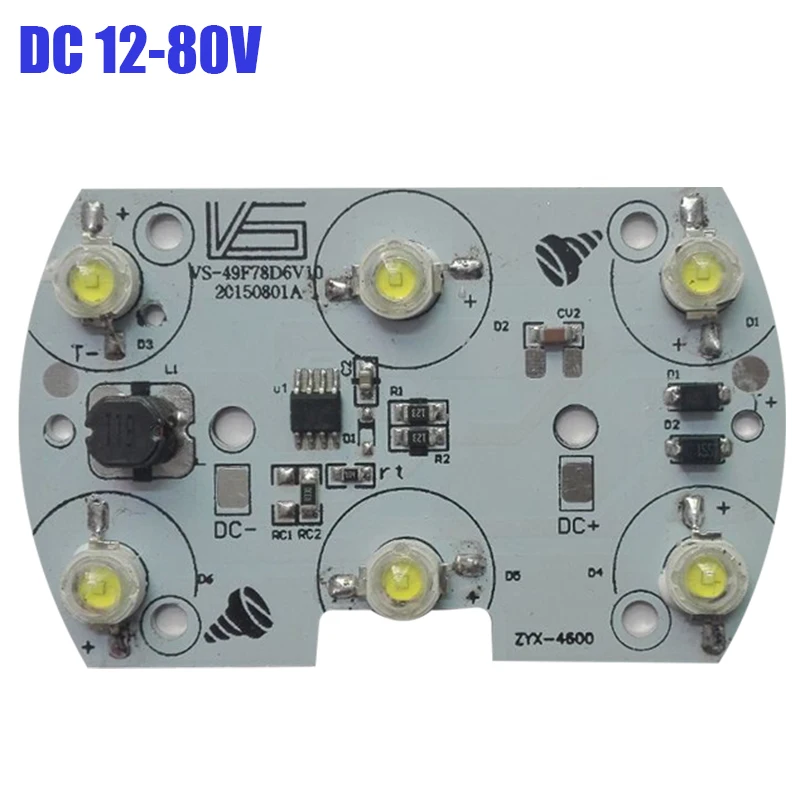 2pcs LED Ligh Board 3 Inch 12W Driver Integrated 6 LED Board with Aluminium PCB Board DC12-80V
2pcs LED Ligh Board 3 Inch 12W Driver Integrated 6 LED Board with Aluminium PCB Board DC12-80V