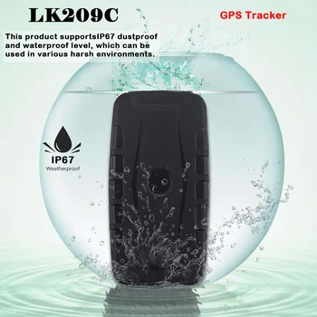 Auto Car GPS Tracker LK209C 20000mAh Battery Real Time tracking Locator Powerful Magnet Standby Time 240 Days Waterproof IP67
Auto Car GPS Tracker LK209C 20000mAh Battery Real Time tracking Locator Powerful Magnet Standby Time 240 Days Waterproof IP67