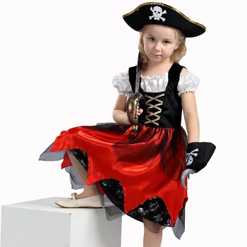 Girl Children's Red Pirate Skull Lace Dress Children's Day Villain Performing Clothing Show Costumes Halloween Cosplay Clothes
Girl Children's Red Pirate Skull Lace Dress Children's Day Villain Performing Clothing Show Costumes Halloween Cosplay Clothes