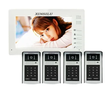 XINSILU Touch Key Video Door Phone Intercom System 7" LCD for RFID Password & IR Camera 700 TV Line Remote Access Control System
XINSILU Touch Key Video Door Phone Intercom System 7" LCD for RFID Password & IR Camera 700 TV Line Remote Access Control System