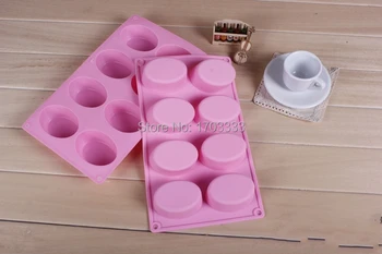 Cake bakeware mold Handmade soap mold 8 oval grooves silicone egg cake mold pastry DIY moulds wholesale
Cake bakeware mold Handmade soap mold 8 oval grooves silicone egg cake mold pastry DIY moulds wholesale