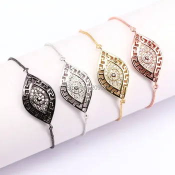 10Pcs high quality micro Pave cz eye connector charm jewelry bracelets,fashion adjustable chain bracelet
10Pcs high quality micro Pave cz eye connector charm jewelry bracelets,fashion adjustable chain bracelet