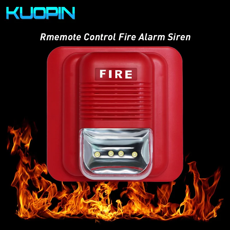 Wireless Fire Alarm Siren 433HMz Frequency For Home Security Fire Alarm Systems Flashing Light And 120dB Sound Strobe Siren
Wireless Fire Alarm Siren 433HMz Frequency For Home Security Fire Alarm Systems Flashing Light And 120dB Sound Strobe Siren
