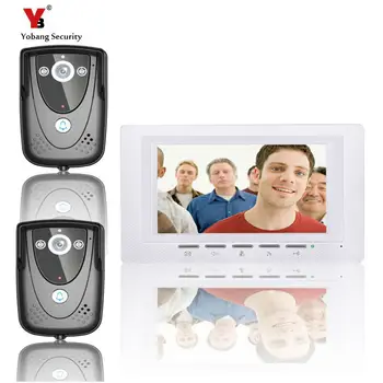 Yobang Security freeship 7"Inch Video Door Phone Doorbell Home Security intercom Color TFT LCD HD Decor Wired Door Night Vision
Yobang Security freeship 7"Inch Video Door Phone Doorbell Home Security intercom Color TFT LCD HD Decor Wired Door Night Vision