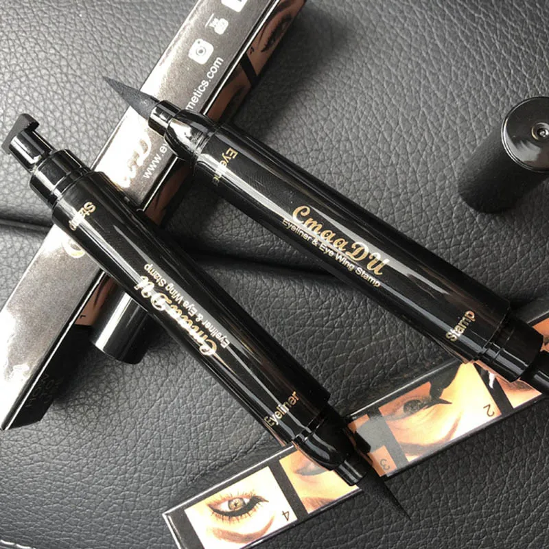 Hot Sale Beauty Double Ended Eyeliner Pencil Waterproof Makeup Wing Shape Black Eye Liner Stamp Cosmetic
Hot Sale Beauty Double Ended Eyeliner Pencil Waterproof Makeup Wing Shape Black Eye Liner Stamp Cosmetic