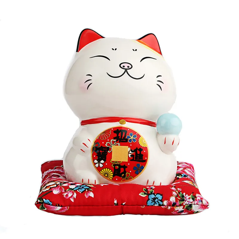 

Fortune cat set up a ceramic gift store for storing money can be used as a home decoration