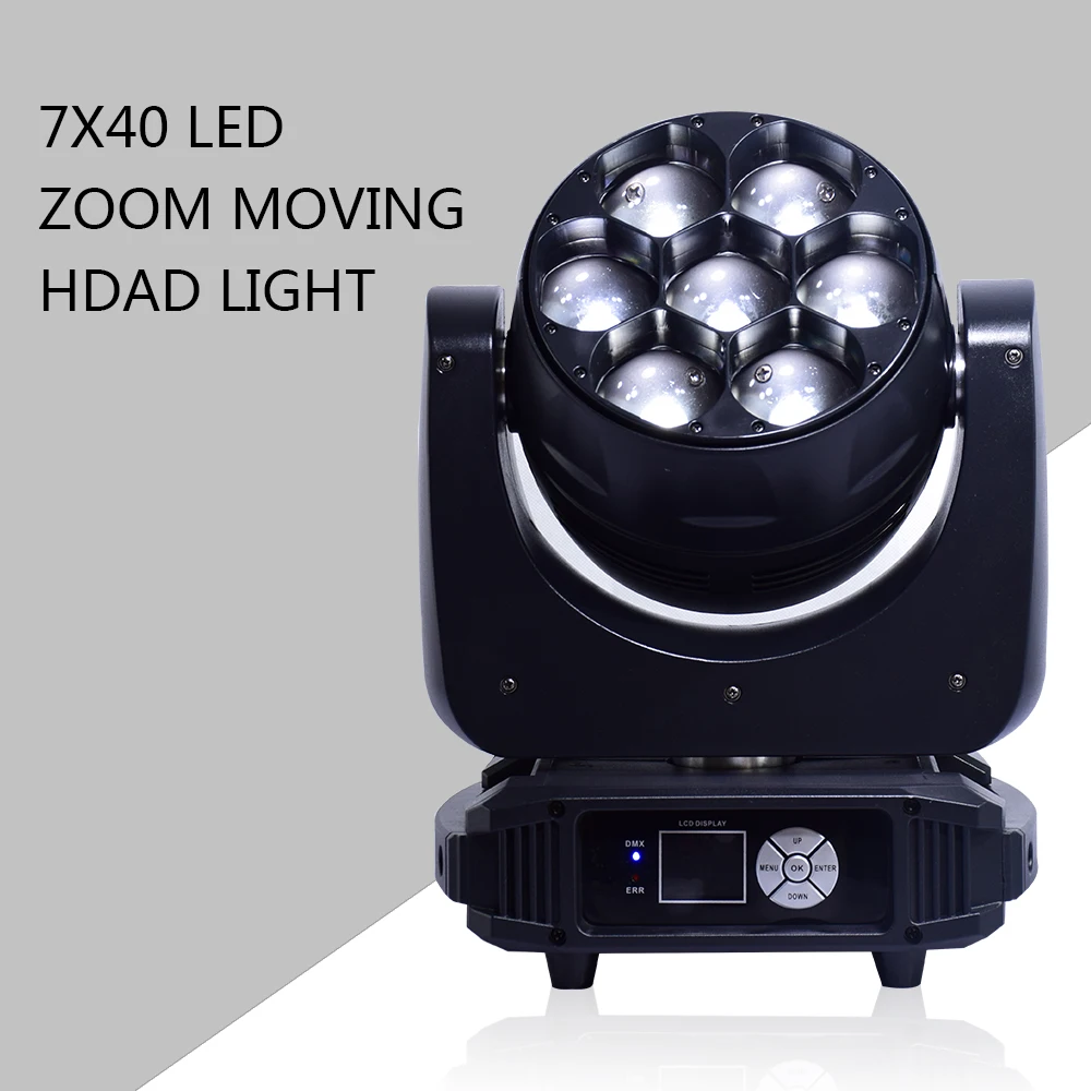Moving head beam light 7x40w zoom wash effect LED Stage Light rgbw Good For Parties DJ Disco Wedding Decoration high quality
Moving head beam light 7x40w zoom wash effect LED Stage Light rgbw Good For Parties DJ Disco Wedding Decoration high quality