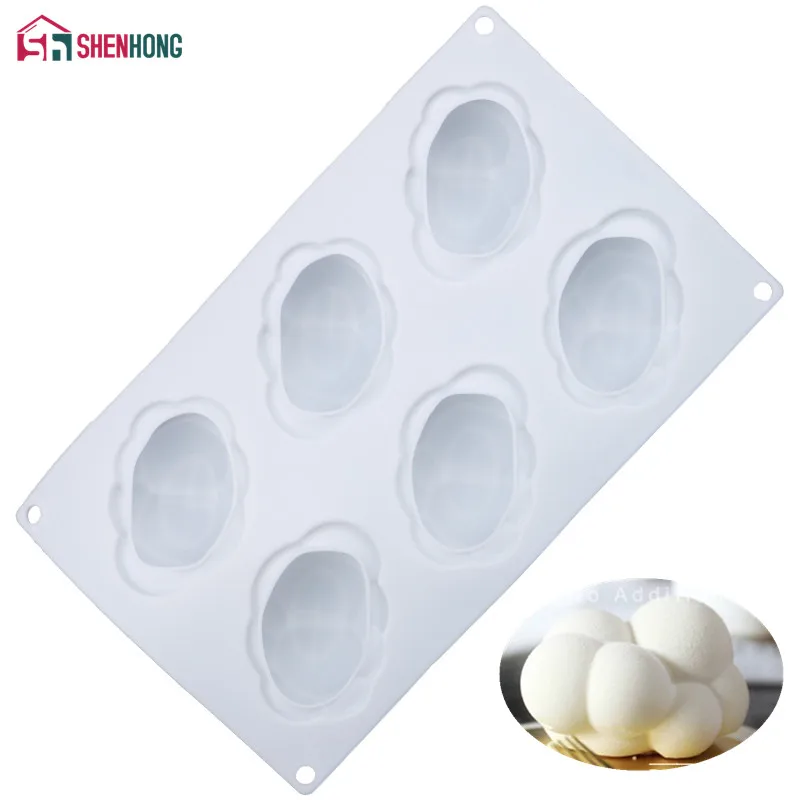 SHENHONG 6 Hole 3D Cloud Cake Moulds Silicone Mold For Baking Mould Bakeware Chocolate Tools Pastry Pan Cake Decoration
SHENHONG 6 Hole 3D Cloud Cake Moulds Silicone Mold For Baking Mould Bakeware Chocolate Tools Pastry Pan Cake Decoration