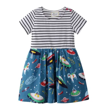 Jumping Meters 2019 Girls Dresses with Space Print Summer Cotton Children Girls Clothes Dresses for Party Princess kids Dresses 
Jumping Meters 2019 Girls Dresses with Space Print Summer Cotton Children Girls Clothes Dresses for Party Princess kids Dresses