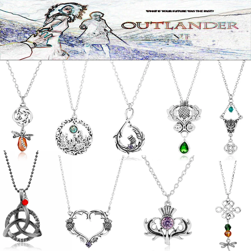 Elegant Choker Necklace Outlander Celtics Knot Dragonfly Scottish thistle flower Pendant Necklaces Women's Fashion Jewelry Gift
Elegant Choker Necklace Outlander Celtics Knot Dragonfly Scottish thistle flower Pendant Necklaces Women's Fashion Jewelry Gift