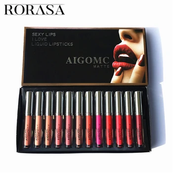 New 12 color Lip Gloss Set Makeup Lipsticks Waterproof Long Lasting Matte Lipstick Lip Gloss Beauty Cosmetics Lipstick make up
New 12 color Lip Gloss Set Makeup Lipsticks Waterproof Long Lasting Matte Lipstick Lip Gloss Beauty Cosmetics Lipstick make up
