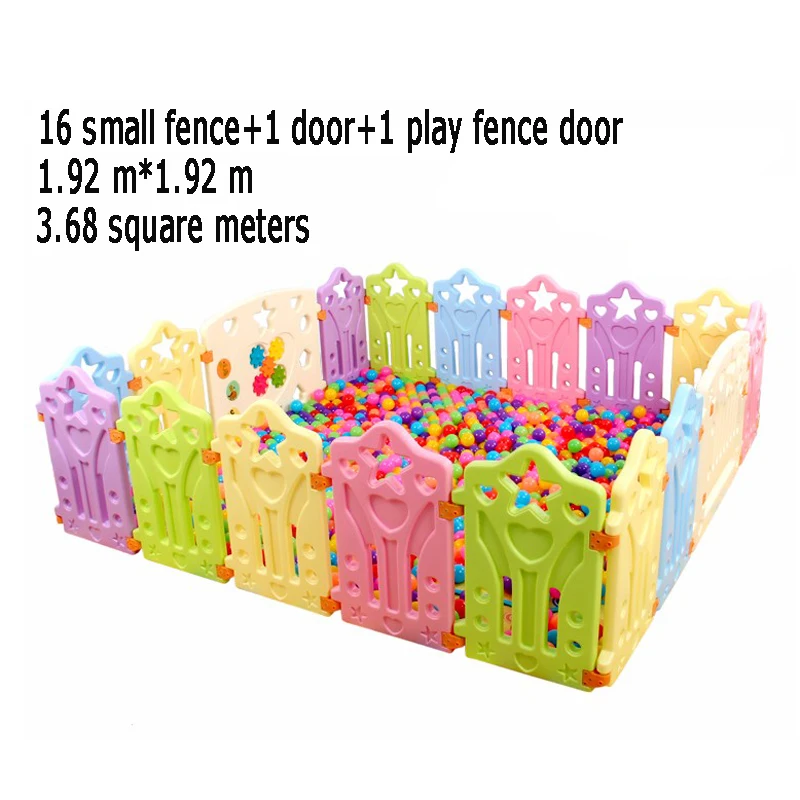 

16 pcs Indoor Baby Playpens Outdoor Games Fencing Children Play Fence Kids Activity Environmental Protection EP Safety Play Yard