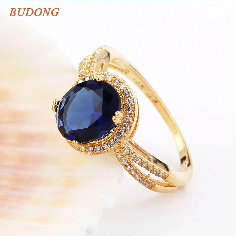 2017 BUDONG Gorgeous Halo Finger Band Gold-Color Ring Oval Blue Crystal Cubic Zircon Pretty Wedding Jewelry For Women XUR324
2017 BUDONG Gorgeous Halo Finger Band Gold-Color Ring Oval Blue Crystal Cubic Zircon Pretty Wedding Jewelry For Women XUR324