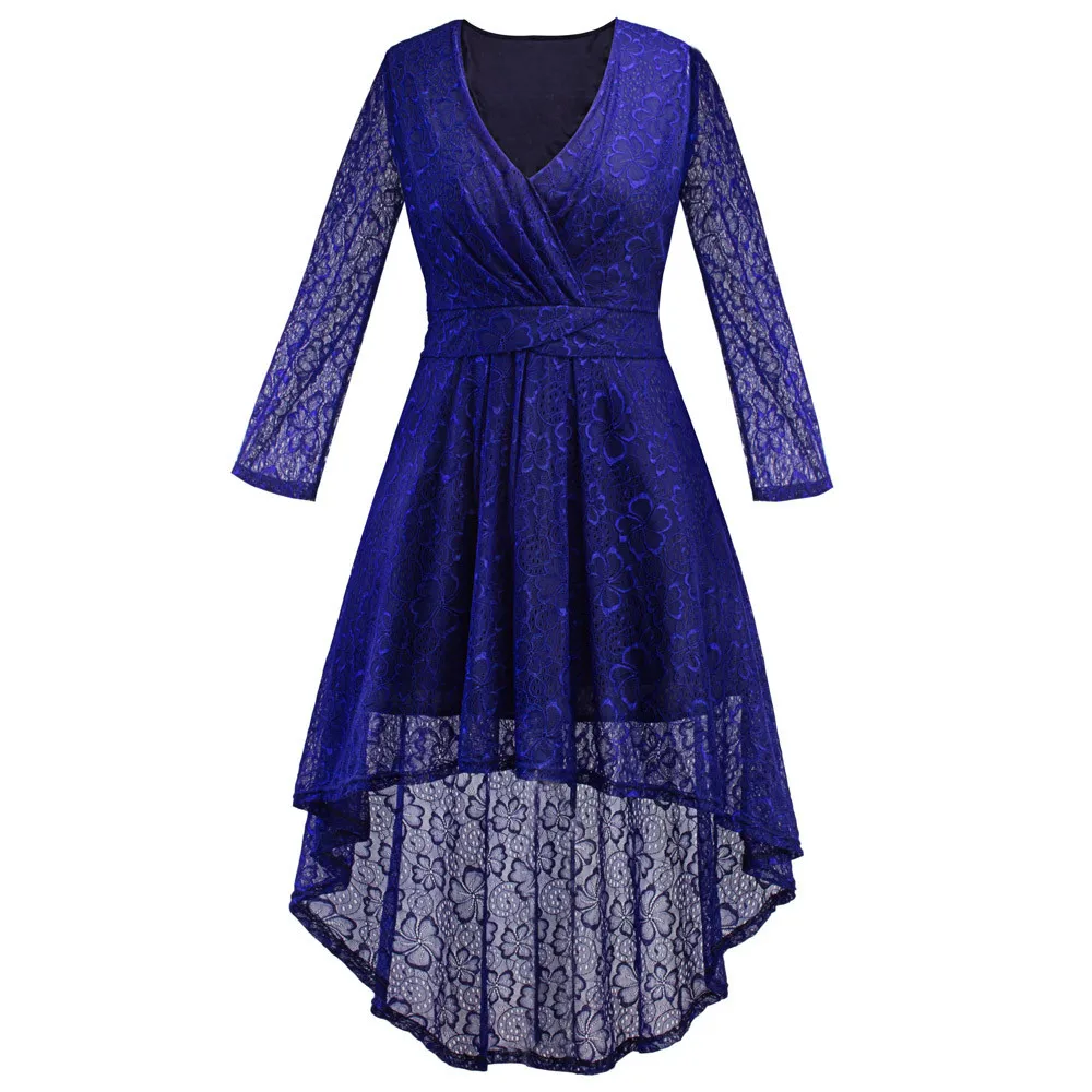 JAYCOSIN Women's Clothing Sexy V-Neck Long Sleeve Lace Evening Party Dress Ladies Large Size Print Dress Swallowtail 2019
JAYCOSIN Women's Clothing Sexy V-Neck Long Sleeve Lace Evening Party Dress Ladies Large Size Print Dress Swallowtail 2019