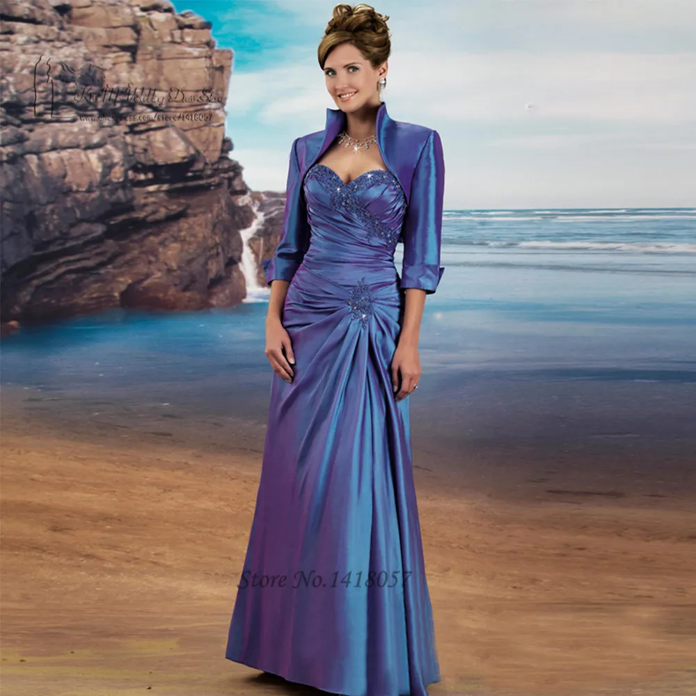 Blue Plus Size Mother of the Bride Pant Suits Taffeta Vestido de Madrinha Long Women Evening Gowns with Jacket Godmother Dresses
Blue Plus Size Mother of the Bride Pant Suits Taffeta Vestido de Madrinha Long Women Evening Gowns with Jacket Godmother Dresses