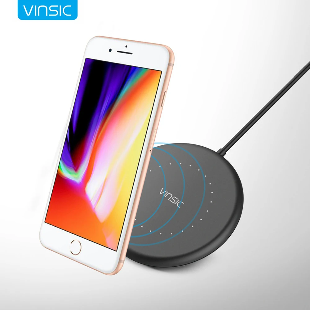 Vinsic Mini W14 Qi Wireless Charger Charging Pad for iPhone 8/8+ iPhone x Samsung Galaxy S7 S6 Edge Note 5 Qi enable Smartphone
Vinsic Mini W14 Qi Wireless Charger Charging Pad for iPhone 8/8+ iPhone x Samsung Galaxy S7 S6 Edge Note 5 Qi enable Smartphone