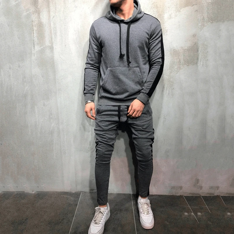 2 Pieces Sets Men Tracksuit New Brand Autumn Winter Hooded Sweatshirt +Drawstring Pants Male Stripe Patchwork Hoodies New
2 Pieces Sets Men Tracksuit New Brand Autumn Winter Hooded Sweatshirt +Drawstring Pants Male Stripe Patchwork Hoodies New