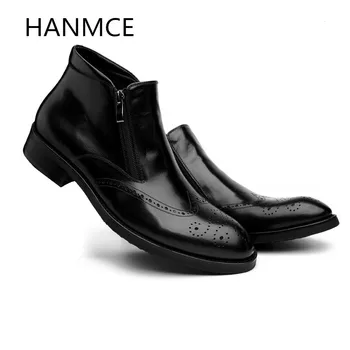 New mens genuine leather boots business casual fashion carving ankle boots shoes men high quality office work boots black red
New mens genuine leather boots business casual fashion carving ankle boots shoes men high quality office work boots black red