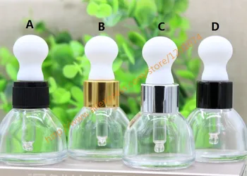 15ml clear Glass Essential Oil Bottle With silver/gold/black ring+white rubber lid.Oil vial.cosmetic container
15ml clear Glass Essential Oil Bottle With silver/gold/black ring+white rubber lid.Oil vial.cosmetic container
