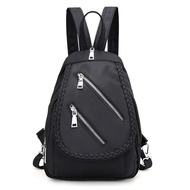 Fabra Waterproof Nylon Small Fold Braid Backpack Zipper Preppy Style Daypacks Casual Shoulder Bags Mochilas Feminina Backpacks
Fabra Waterproof Nylon Small Fold Braid Backpack Zipper Preppy Style Daypacks Casual Shoulder Bags Mochilas Feminina Backpacks