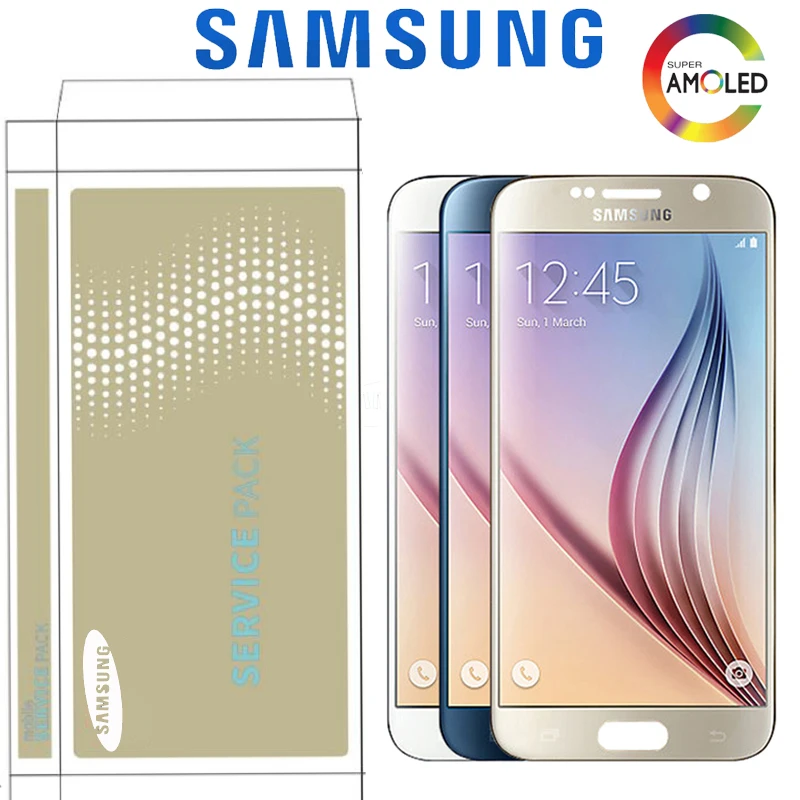 Original 5.1'' Super AMOLED LCD For Samsung Galaxy S6 G920 G920F G920i LCD Display Touch Screen Digitizer Assembly With Frame
Original 5.1'' Super AMOLED LCD For Samsung Galaxy S6 G920 G920F G920i LCD Display Touch Screen Digitizer Assembly With Frame