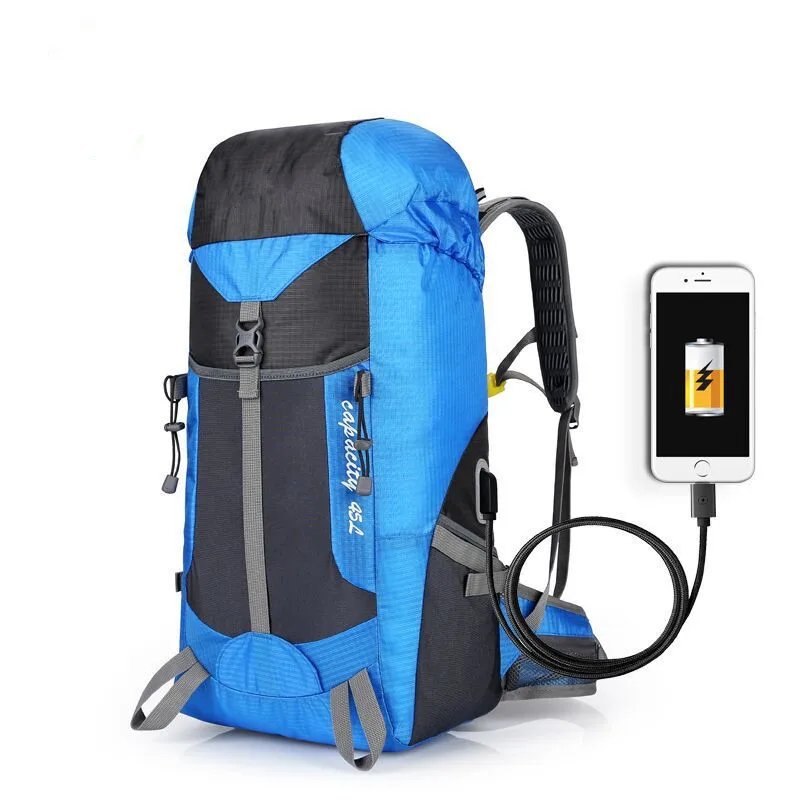 New Outdoor mountaineering bag large capacity hiking charging shoulder camping waterproof camping travel backpack
New Outdoor mountaineering bag large capacity hiking charging shoulder camping waterproof camping travel backpack