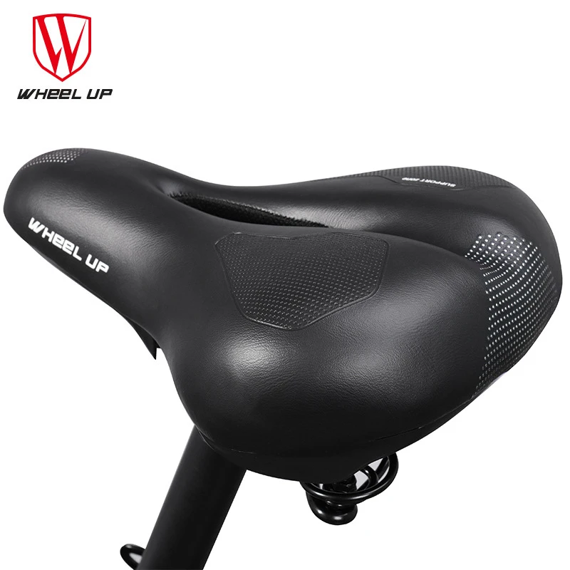 WHEEL UP Breathable Bicycle Saddle PVC Leather Comfortable Road Mountain Bike Seat Thick Pad Hollow Spring Damping Cushion
WHEEL UP Breathable Bicycle Saddle PVC Leather Comfortable Road Mountain Bike Seat Thick Pad Hollow Spring Damping Cushion