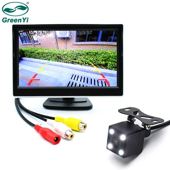 GreenYi 5 Inch Car Rear View Monitor TFT LCD Color Screen Digital Display + Night Vision 4 LED Backup Reverse Camera Waterproof
GreenYi 5 Inch Car Rear View Monitor TFT LCD Color Screen Digital Display + Night Vision 4 LED Backup Reverse Camera Waterproof