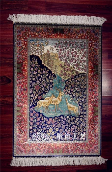 2'x3' Scenery Deer Turkish Carpet Silk Rug Hand Made Wall Carpets hand Weave Room Mat
2'x3' Scenery Deer Turkish Carpet Silk Rug Hand Made Wall Carpets hand Weave Room Mat