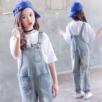 2019 New Spring Autumn Kids Girls Bib Overalls Jumpsuits Jeans Pants Children Loose Denim Trouser Teens Girls Solid Leggings Q83
2019 New Spring Autumn Kids Girls Bib Overalls Jumpsuits Jeans Pants Children Loose Denim Trouser Teens Girls Solid Leggings Q83