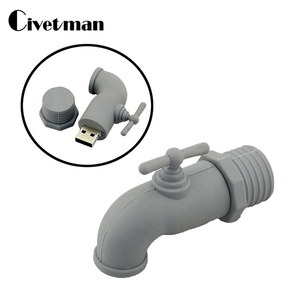Gray Faucet USB Flash Drive 64GB USB Memory Stick Disk Tool Water Tap 4GB 8GB 16GB 32GB Pendrive 128GB 256GB Pen Drive
Gray Faucet USB Flash Drive 64GB USB Memory Stick Disk Tool Water Tap 4GB 8GB 16GB 32GB Pendrive 128GB 256GB Pen Drive