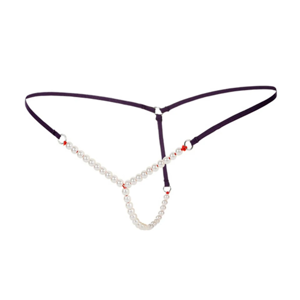 Сексуальные женские стринги и стринги Нижнее белье с жемчугом G String Crotchless PantiesThong женские трусы-танга 
Сексуальные женские стринги и стринги Нижнее белье с жемчугом G String Crotchless PantiesThong женские трусы-танга