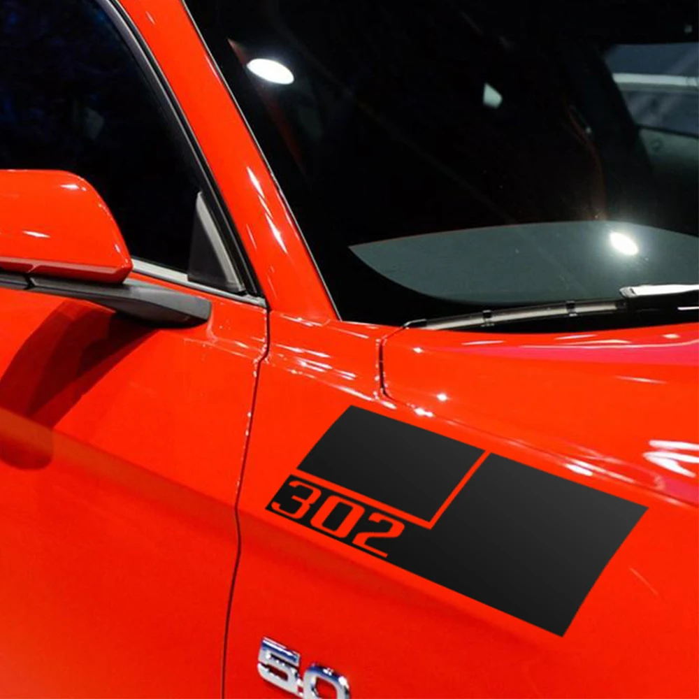2 pieces Car Styling Reflective Vinyl Hood Fender Side Bumper Decal 302 Graphic Stickers for Ford Mustang 2015-2017 Accessories
2 pieces Car Styling Reflective Vinyl Hood Fender Side Bumper Decal 302 Graphic Stickers for Ford Mustang 2015-2017 Accessories