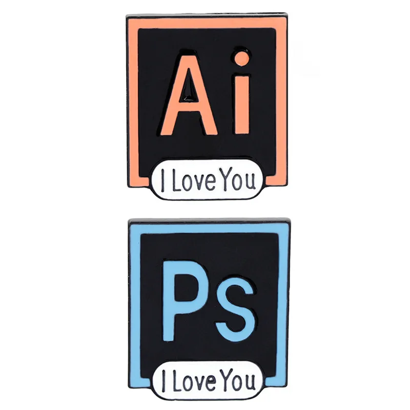 3Pcs/Set Photoshop Adobe Illustrator PS Brooches I Love You Brooch Pin Button Pins for Women Men Denim Lapel Pin Badge Jewelry
3Pcs/Set Photoshop Adobe Illustrator PS Brooches I Love You Brooch Pin Button Pins for Women Men Denim Lapel Pin Badge Jewelry