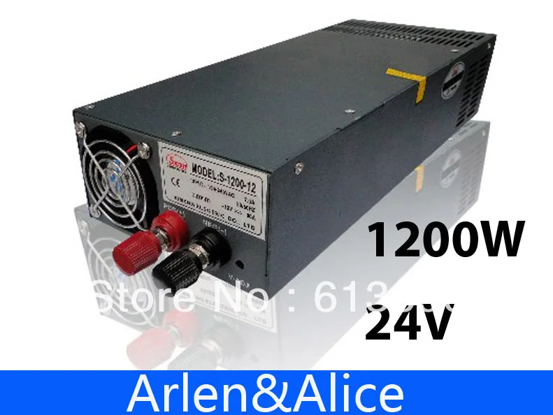 1200W 24V 50A adjustable 110V input Single Output Switching power supply for LED Strip light AC to DC
1200W 24V 50A adjustable 110V input Single Output Switching power supply for LED Strip light AC to DC