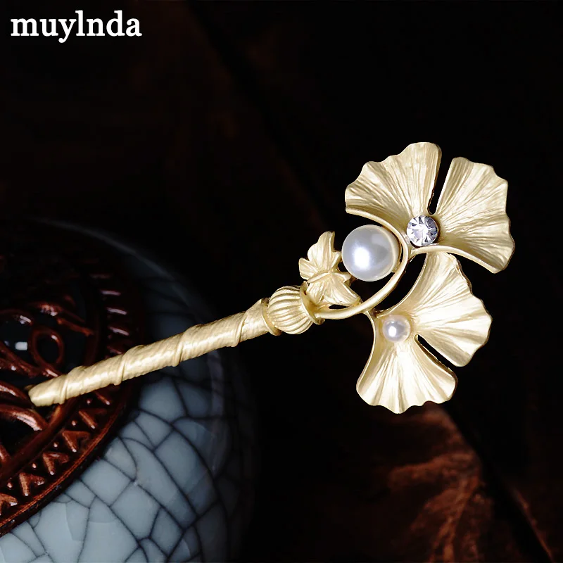 Women Ginkgo Leaves Hair Sticks Hairpins Simulated Pearl Leaves Jewelry Charm Hair Ornaments Girl Gifts Wedding Accessories
Women Ginkgo Leaves Hair Sticks Hairpins Simulated Pearl Leaves Jewelry Charm Hair Ornaments Girl Gifts Wedding Accessories