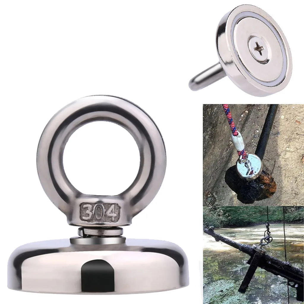 strong powerful round neodymium Magnet hook salvage magnet sea Fishing equipments Holder Pulling Mounting Pot with ring
strong powerful round neodymium Magnet hook salvage magnet sea Fishing equipments Holder Pulling Mounting Pot with ring