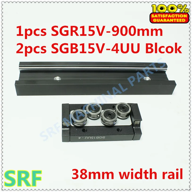 High quality 38mm width Rectangle wheel Linear Rail set:1pcs SGR15V L=900mm Rail with 2pcs SGB15V-4UU four wheel slide block
High quality 38mm width Rectangle wheel Linear Rail set:1pcs SGR15V L=900mm Rail with 2pcs SGB15V-4UU four wheel slide block