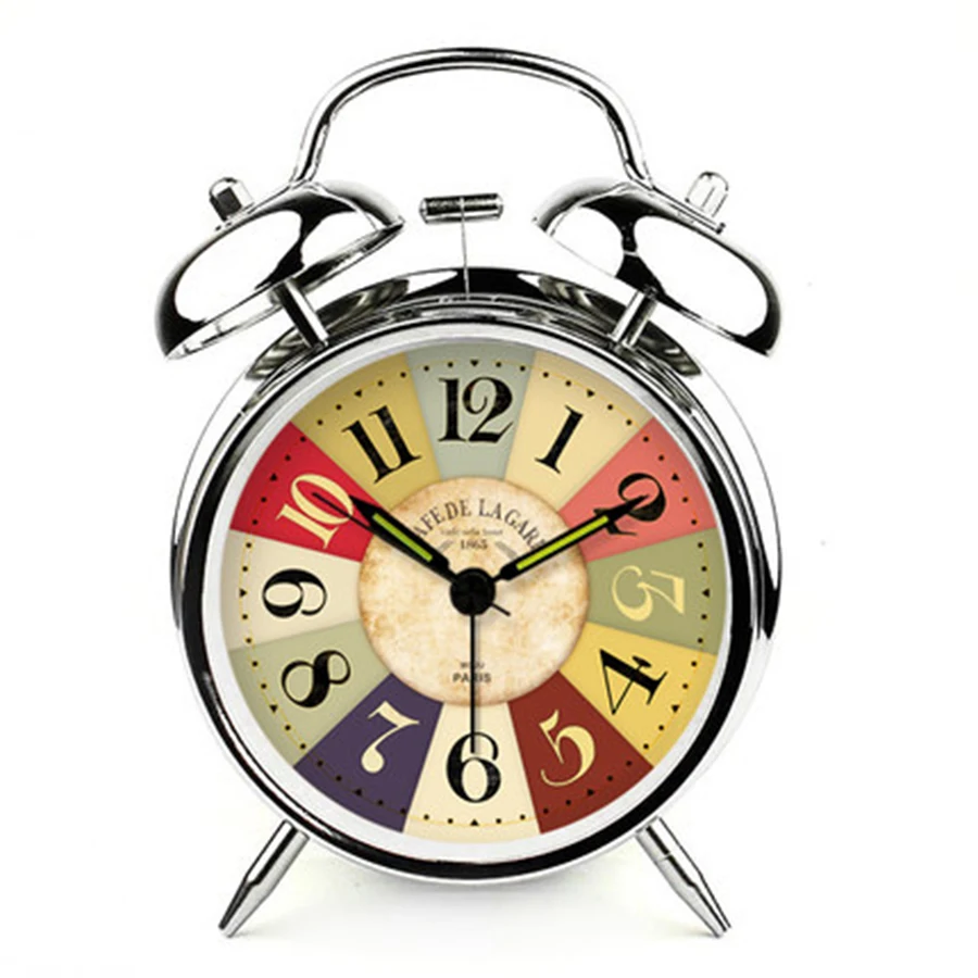 Alarm Clock Creative Silent Night Light Europe Retro Bedside Clock Vibrating Alarm Mechanical Wecker Office Electronic 50A0118
Alarm Clock Creative Silent Night Light Europe Retro Bedside Clock Vibrating Alarm Mechanical Wecker Office Electronic 50A0118