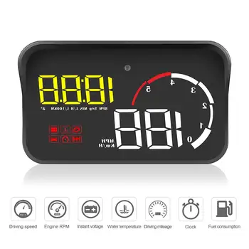 Car HUD Head up display OBDII OBD 2 Speedometer Warning System Projector Auto Car electronics Overspeed Voltage Alarm
Car HUD Head up display OBDII OBD 2 Speedometer Warning System Projector Auto Car electronics Overspeed Voltage Alarm