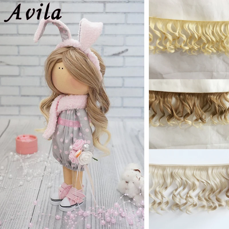 New DIY Mini Tresses 20*100cm Doll Wig Big Wave High-Temperature Material Hair Wig For BJD Doll Accessories
New DIY Mini Tresses 20*100cm Doll Wig Big Wave High-Temperature Material Hair Wig For BJD Doll Accessories