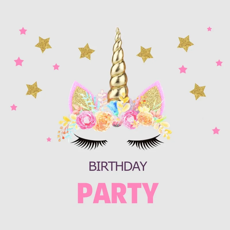 Laeacco Gold Unicorn Party Star Baby Birthday Poster Portrait Photographic Backgrounds Photo Backdrop Photocall Photo Studio
Laeacco Gold Unicorn Party Star Baby Birthday Poster Portrait Photographic Backgrounds Photo Backdrop Photocall Photo Studio